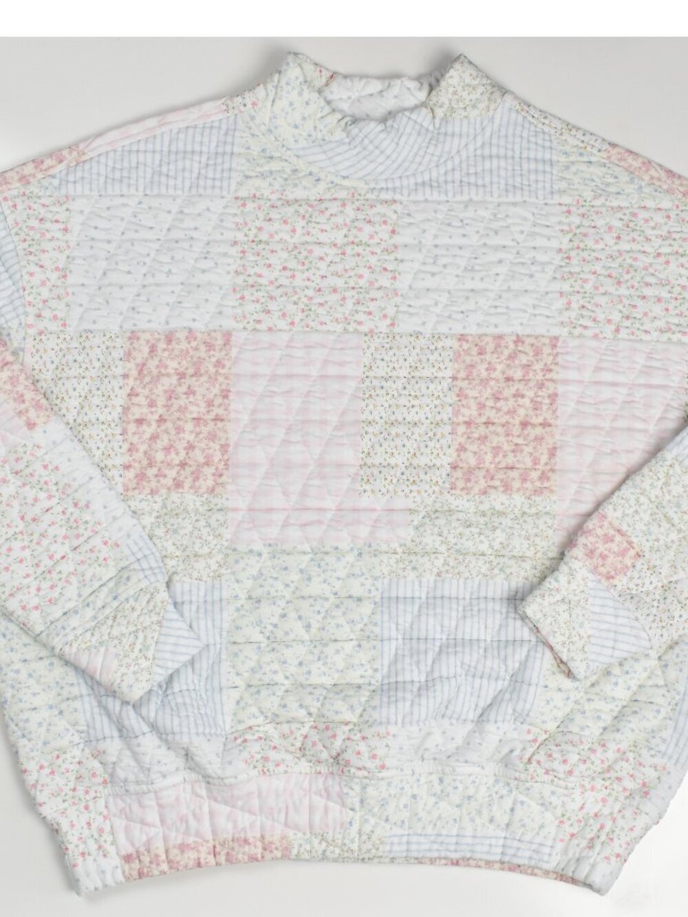 Sunset Coconut Patchwork Quilted Floral Sweatshirt and Sweatpants - XS - Picture 6 of 12